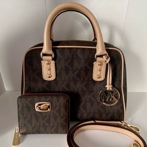 Michael Kors Purse and Wallet Set